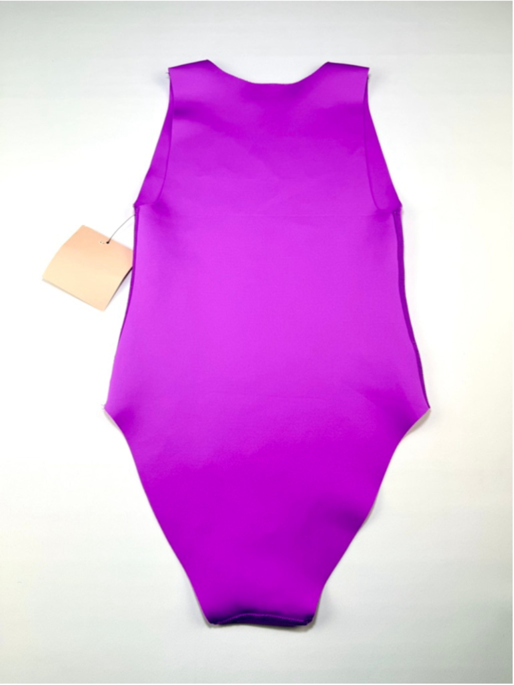 New Cali Dreaming High Neck One Piece Neoprene Swimsuit USA Ultra Violet S XS - Picture 4 of 7